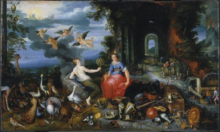 peter breughel the elder Allegory of Air and Fire oil painting image